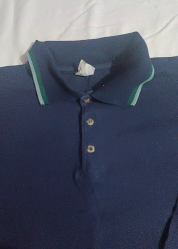 Uzun Kollu Lacivert Polo Tişört - Görsel 3