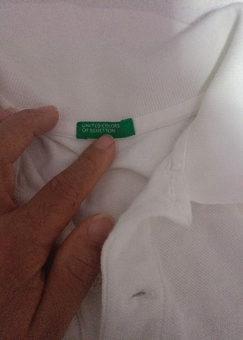 Erkek Beyaz uzun Kollu Polo Tişört - Görsel 2