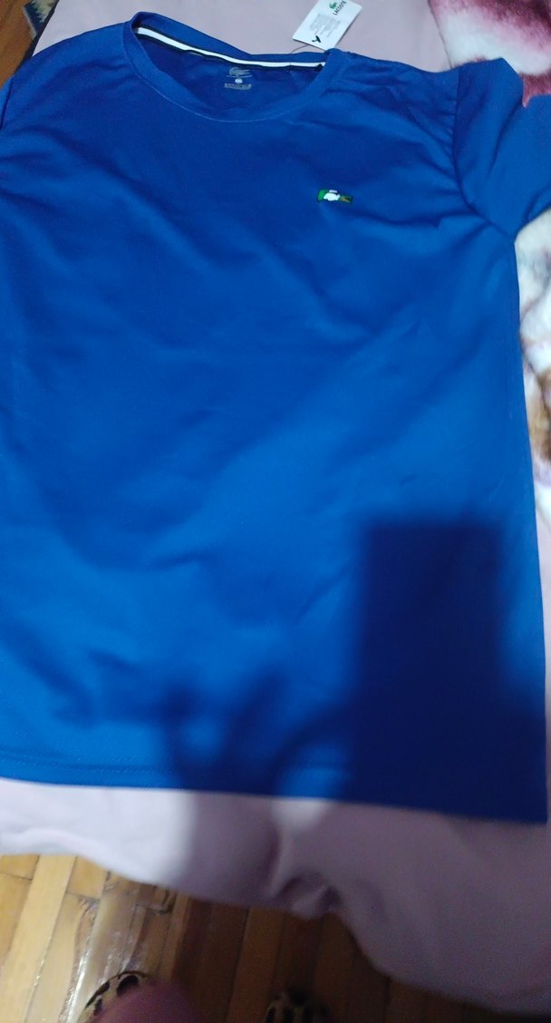 Mavi Kısa Kollu Erkek Spor Tişörtü - Görsel 2