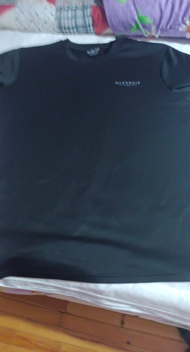 Erkek Siyah Kısa Kollu Basic Tişört - Görsel 2