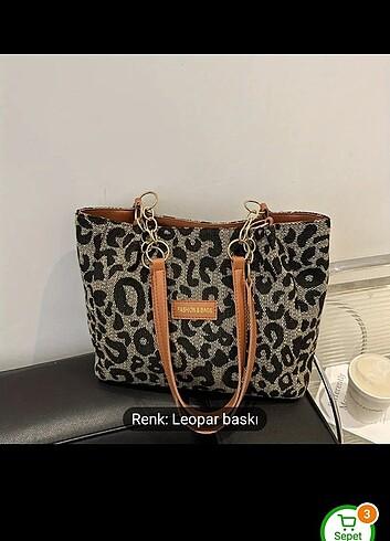 Leopar Kol çantası