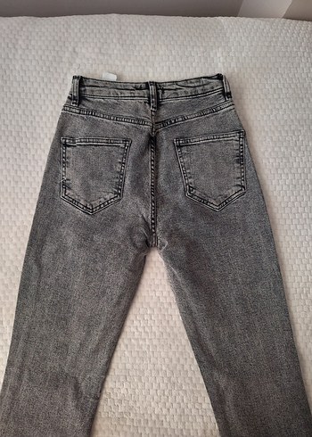 Gri Kadın Denim Jean - Görsel 2