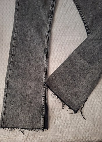 Gri Kadın Denim Jean - Görsel 3