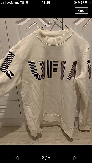 Beyaz lufian sweatshirt