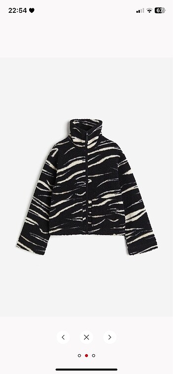 H&M etiketli peluş ceket