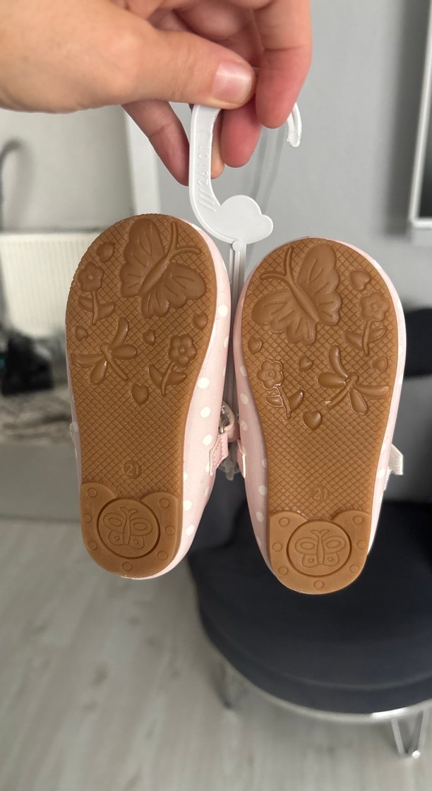 Kız Çocuk Pembe Minnie Baskılı Babet - Görsel 3