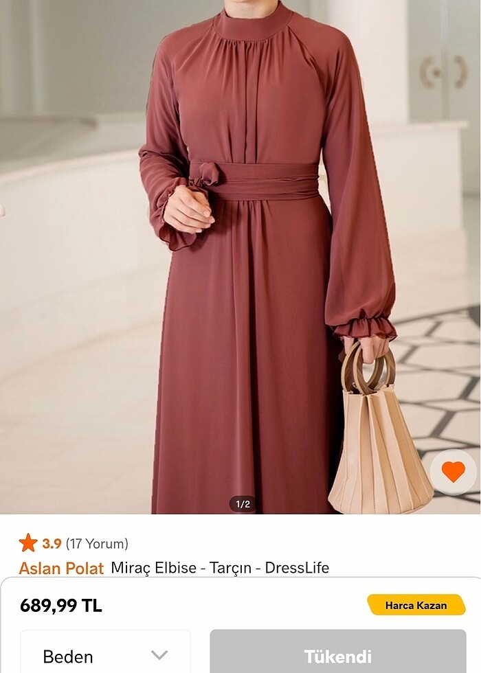 Tesetür elbise - Görsel 2