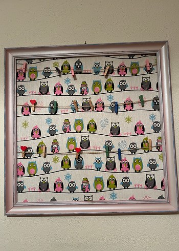 ÇERÇEVELİ İPLİ HATIRA PANOSU - Görsel 2