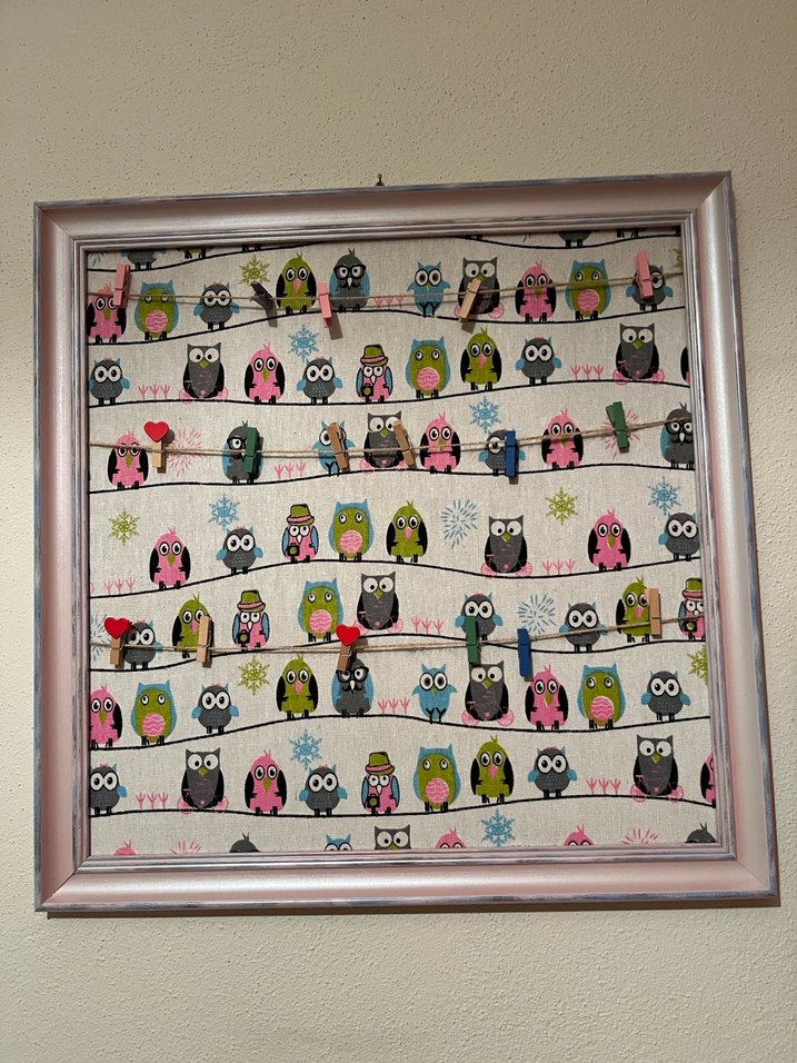 ÇERÇEVELİ İPLİ HATIRA PANOSU - Görsel 2