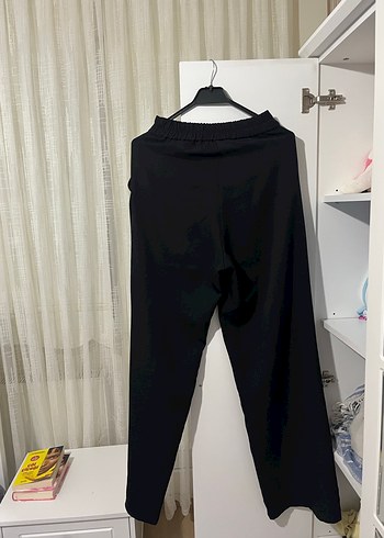 Siyah Rahat Kesim Kadın Kumaş Pantolon - Görsel 3