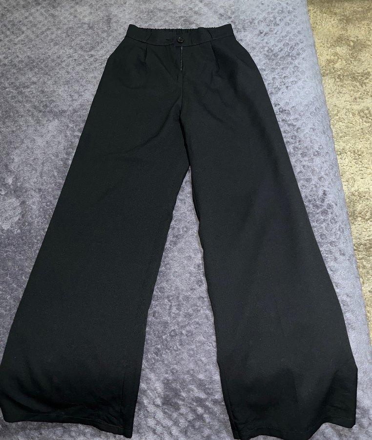 Siyah Rahat Kesim Kadın Kumaş Pantolon - Görsel 4