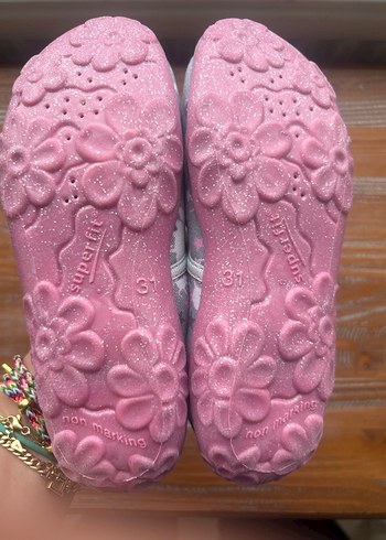 Süperfit marka Kız Çocuk Gri Tokalı Babet Ayakkabı - Görsel 4