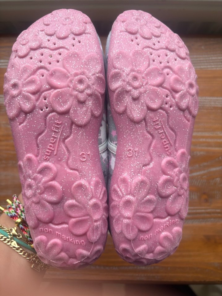 Süperfit marka Kız Çocuk Gri Tokalı Babet Ayakkabı - Görsel 4