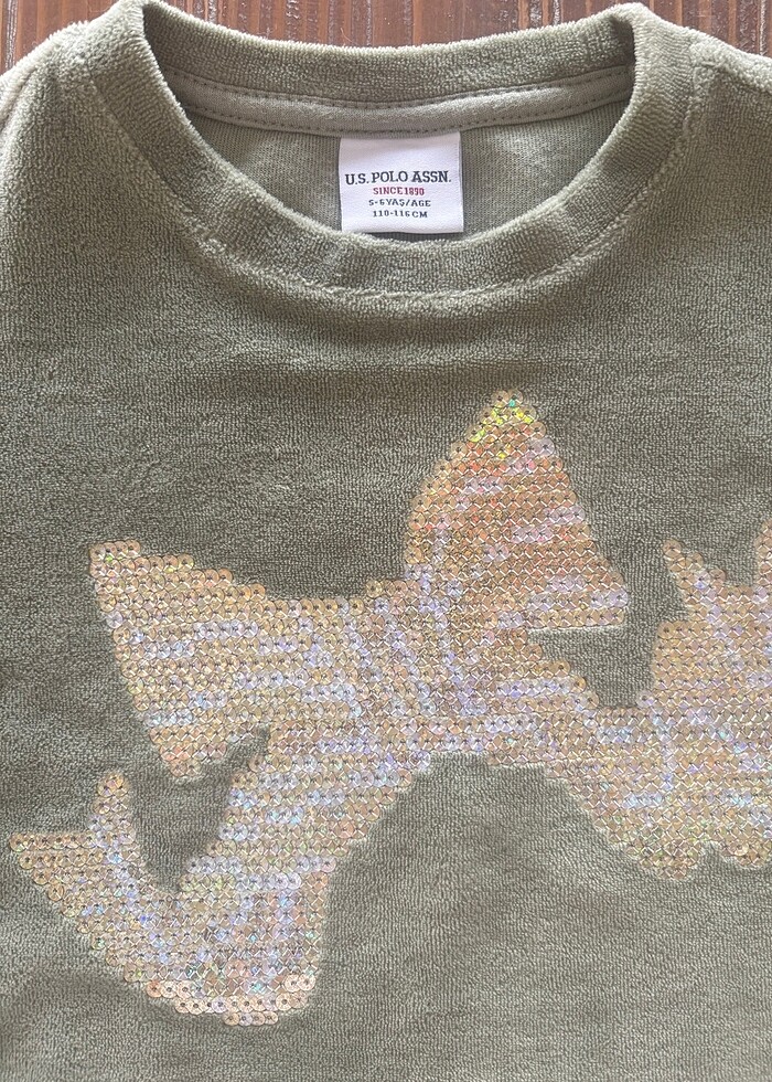 Us polo kadife sweatshirt - Görsel 2