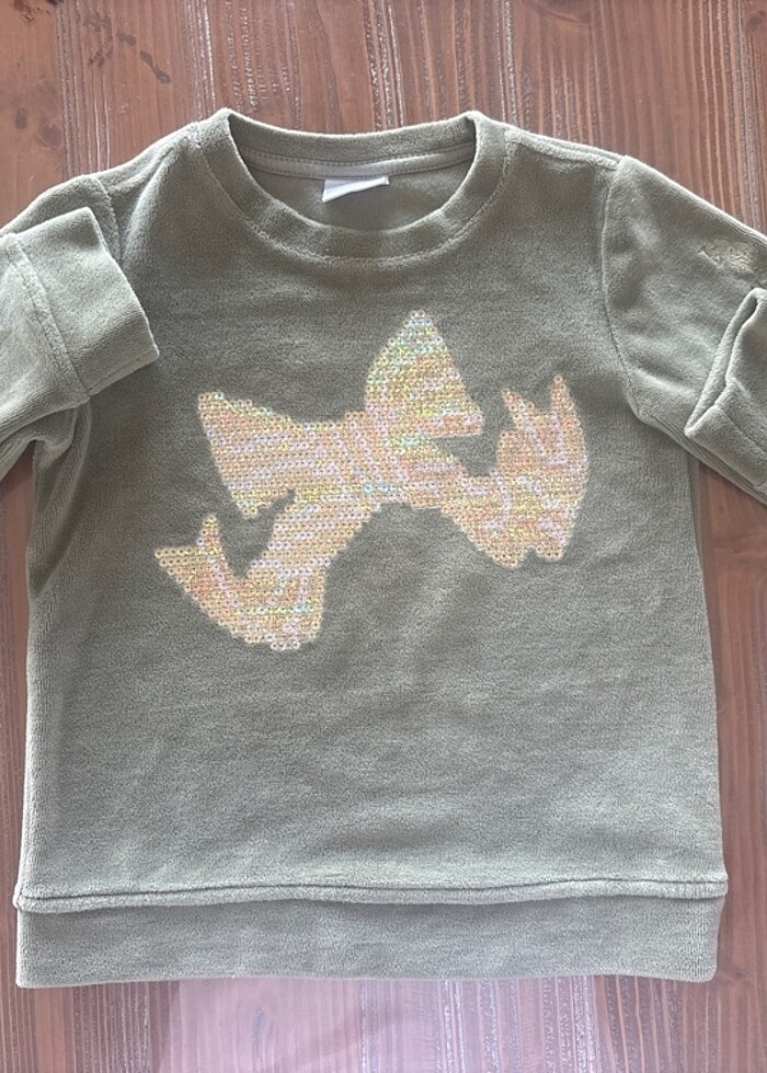 Us polo kadife sweatshirt - Görsel 3