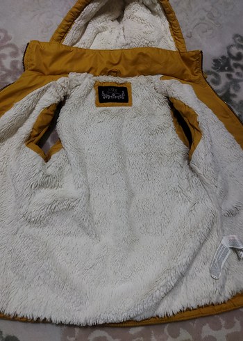 Sarı Fermuarlı çocuk Kolsuz Kışlık Mont yelek - Görsel 6