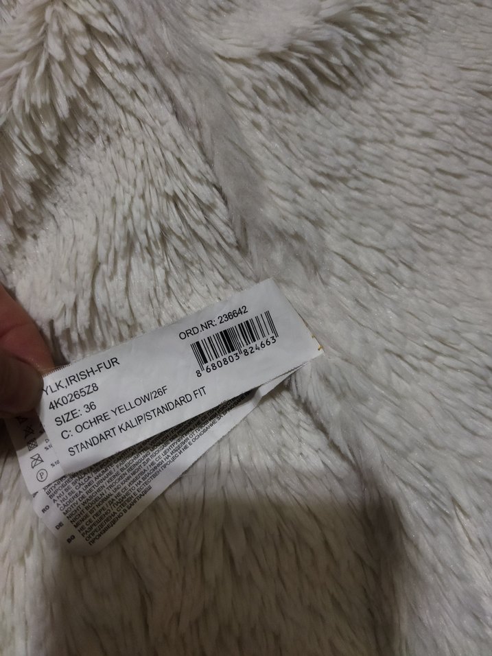 Sarı Fermuarlı çocuk Kolsuz Kışlık Mont yelek - Görsel 5