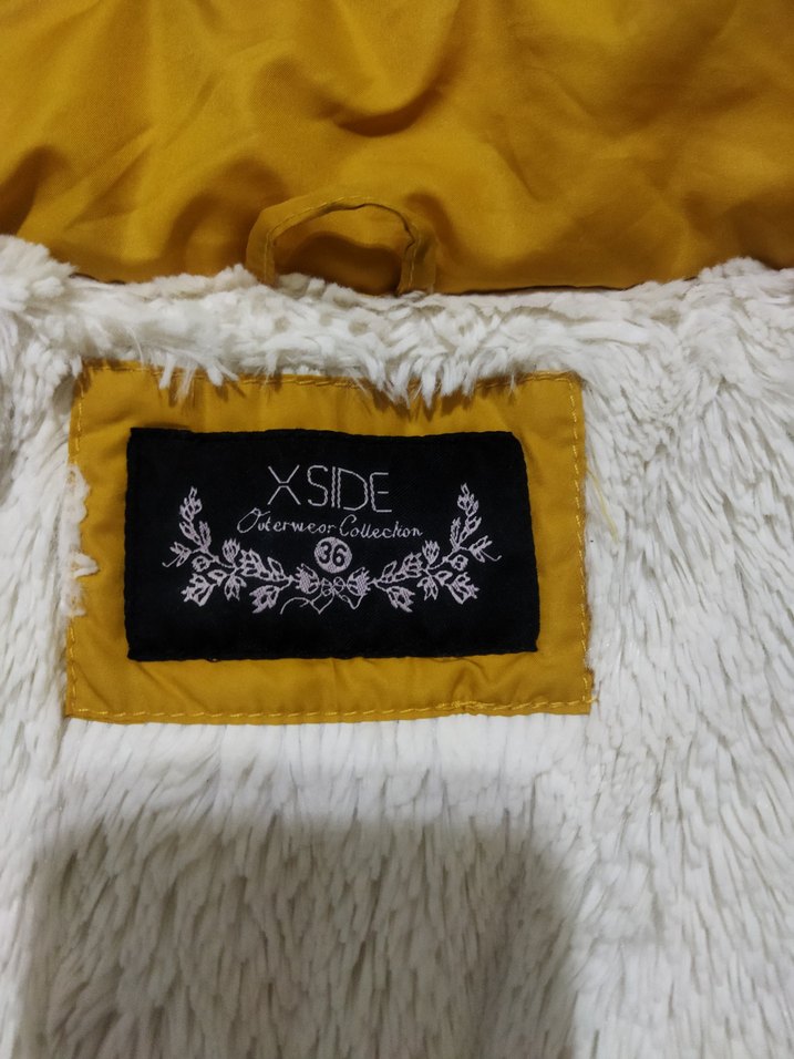 Sarı Fermuarlı çocuk Kolsuz Kışlık Mont yelek - Görsel 4