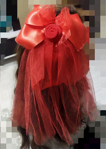 Kırmızı çocuk taç tokalar - Görsel 3