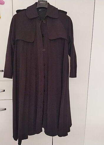 xxl Beden siyah Renk Trençkot,kap,ferace