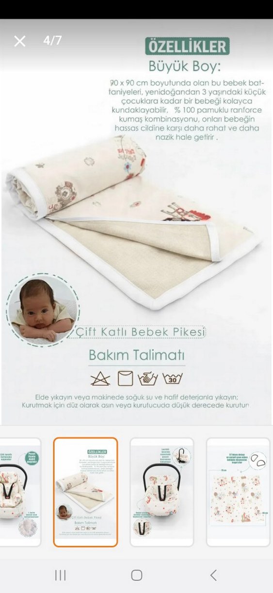 Desenli çoçuk puset battaniyesi emzirme önlüyü çoçuk seti - Görsel 4