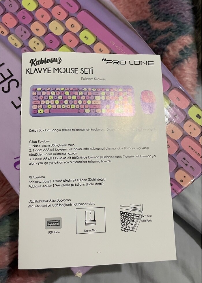 Klavye ve mouse seti - Görsel 4