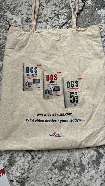 Beden Renk Vize Yayınları Bez Çantalı DGS Seti