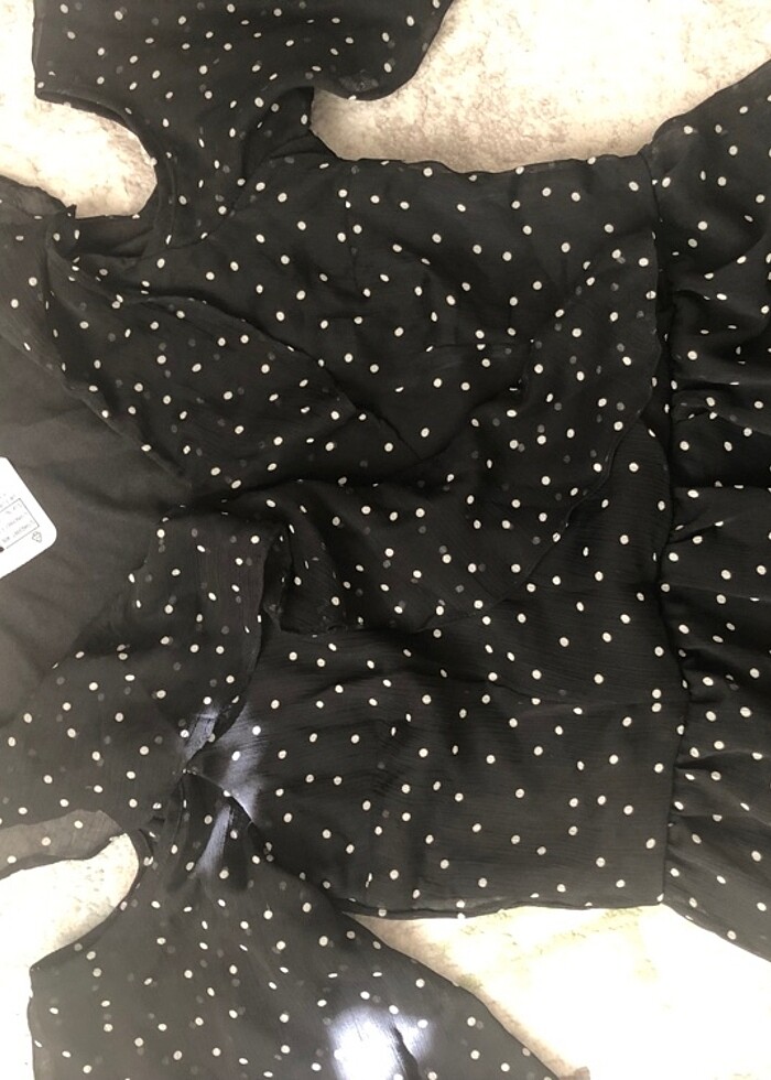 Puantiyeli elbise - Görsel 3