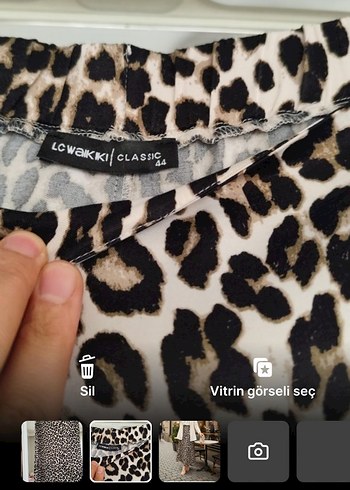 Leopar Desenli Uzun Kadın Etek - Görsel 3