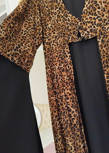 Yöresel elbise leopar taşlı - Görsel 3