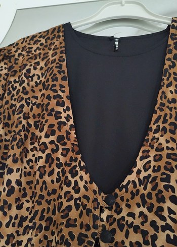 Yöresel elbise leopar taşlı - Görsel 2