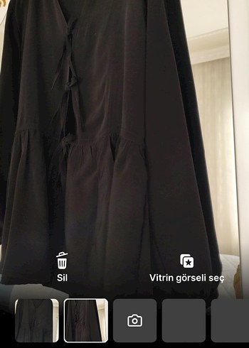 Salaş Kesim Siyah fiyonklu Ceket sıfır hiç kullanılmamış - Görsel 3