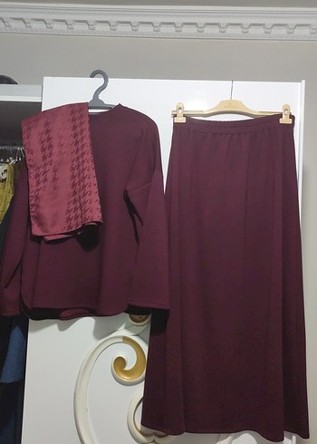 şal üstünde ikili takım oyşo kumaş 42 48 bedene kadar olur - Görsel 2