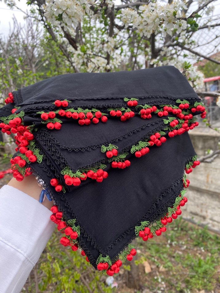 Kiraz boncuk iğne oyası - Görsel 2