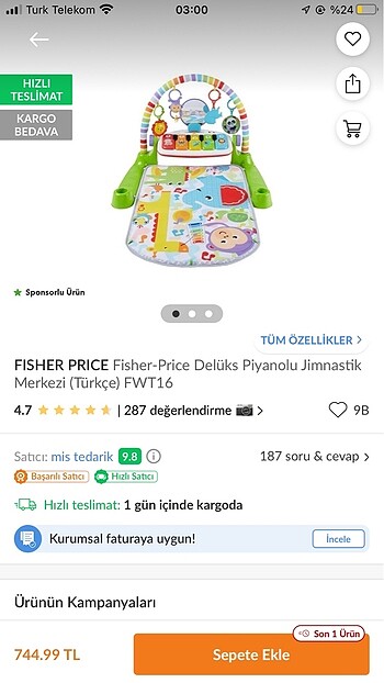 Piyanolu oyun halısı
