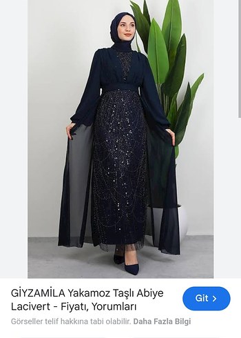 Drapeli Lacivert Uzun Abiye Elbise - Görsel 3