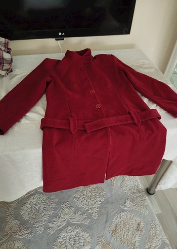 Kemer Detaylı Bordo Kaban