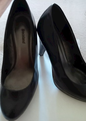 Diğer Siyah Stiletto Topuklu Klasik Kadın Ayakkabı
