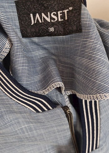 m Beden mavi Renk Gri Uzun Denim Kadın Kaban