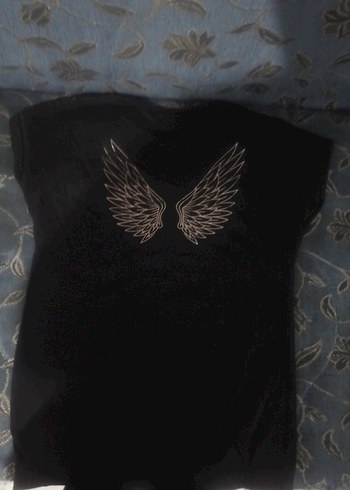 Melek Kanadı Baskılı T-shirt - Görsel 4