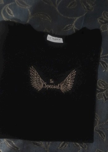 Melek Kanadı Baskılı T-shirt - Görsel 5