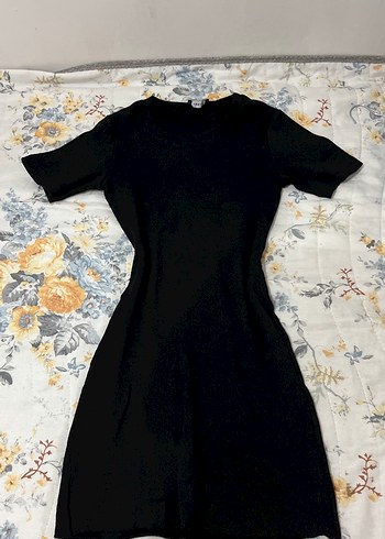 xs Beden Siyah kollu mini elbise