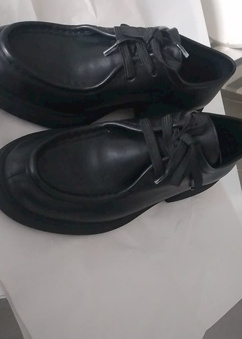 Siyah oxfort kadin Klasik Ayakkabı