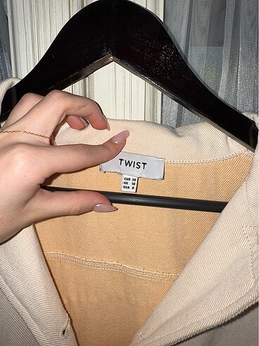 38 Beden Twist kot ceket