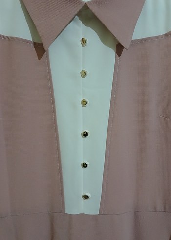 Pembe Uzun Kollu Elbise - Görsel 5