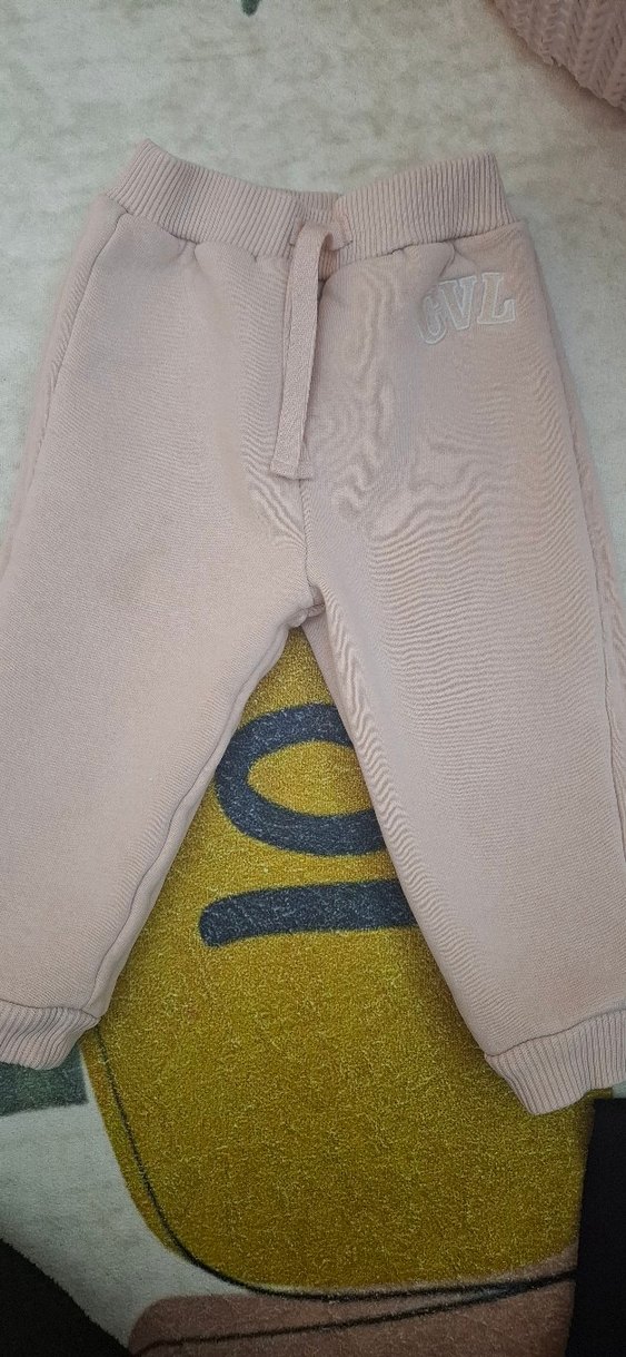 Kızlar için Bej Kapüşonlu Sweatshirt ve Eşofman - Görsel 3