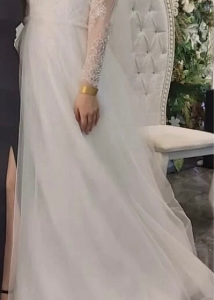 Dantel detaylı gelinlik - Görsel 3