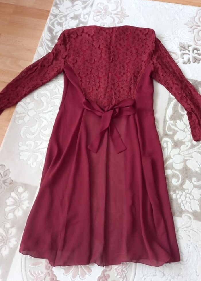 Güpür şık elbise - Görsel 2