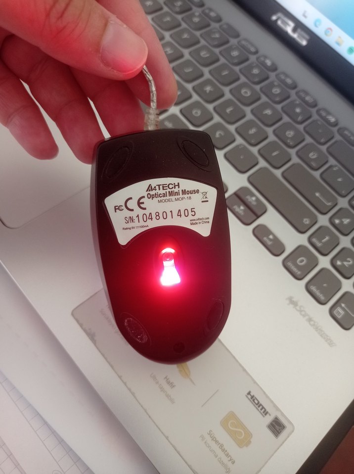 Gri Kablolu  Mouse - Görsel 4