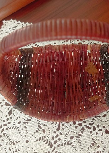 Kahverengi Hasır Saklama Sepeti - Görsel 5